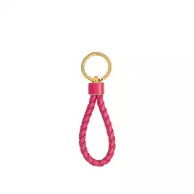 Woven Key Ring, Cranberry