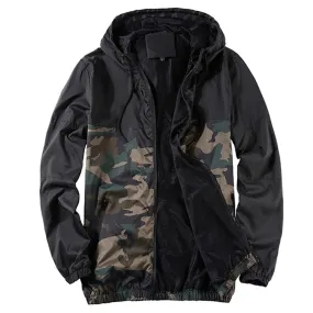 Xituodai 2022 Men's New Jacket Autumn Jacket Men's Youth Camouflage Patchwork Hood Coat Slim Fit Brand Clothing 4XL N548